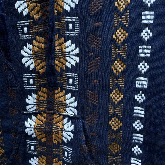 Navy Blue Earthbound Pullover w/ Orange & White Stitching - Picture 2 of 4